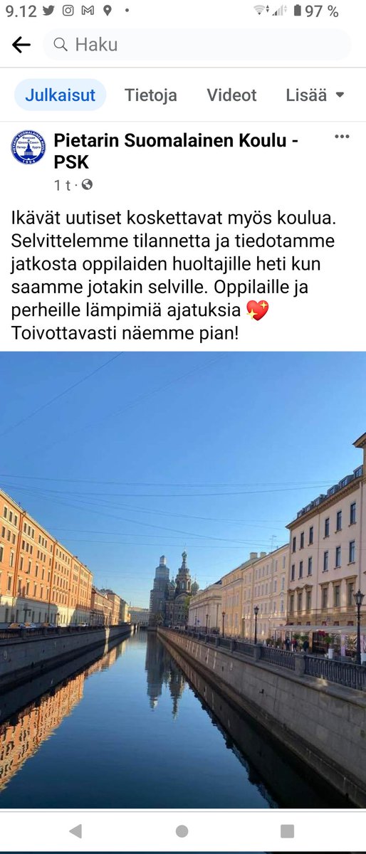 Venäjä pakottaa toimillaan sulkemaan myös Pietarin suomalaisen koulun. Häpeällistä ja tarkoituksellista provosointia <a href="/iltalehti_fi/">Iltalehti</a> <a href="/iltasanomat/">Ilta-Sanomat</a> #venäjä #koulutus