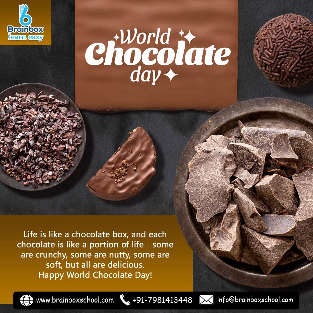 Indulge yourself in the sweetest day of the year as we celebrate the deliciousness of chocolate! Happy World Chocolate Day!
#ChocolateDay  #Chocoholic  #WorldChocolateDay  #chocolate #SweetIndulgence #chocolatedessert #chocolatelover #chocolatelovers #chocolateaddict #brainbox