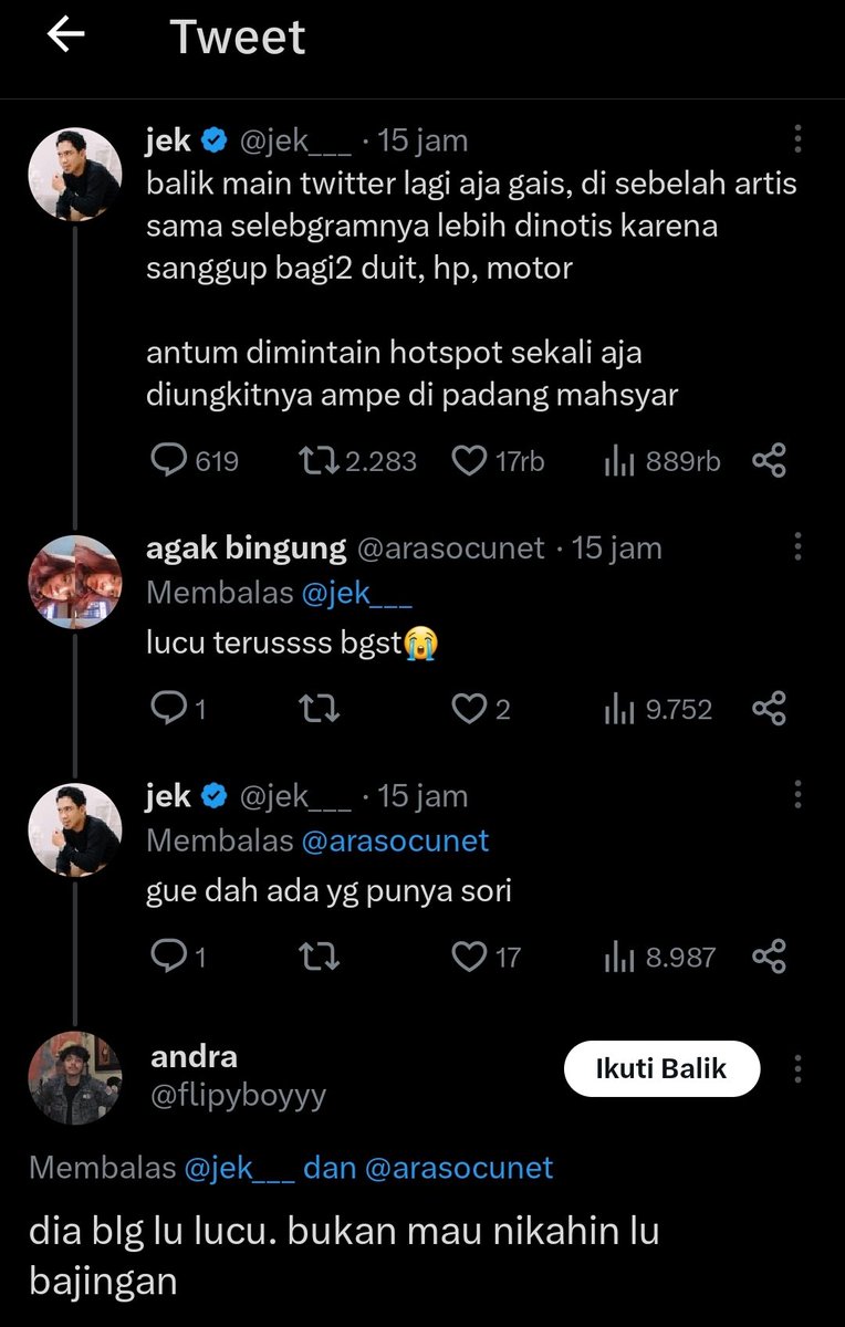 kegembiraan seperti ini nih yang tak bisa kau temukan di threads