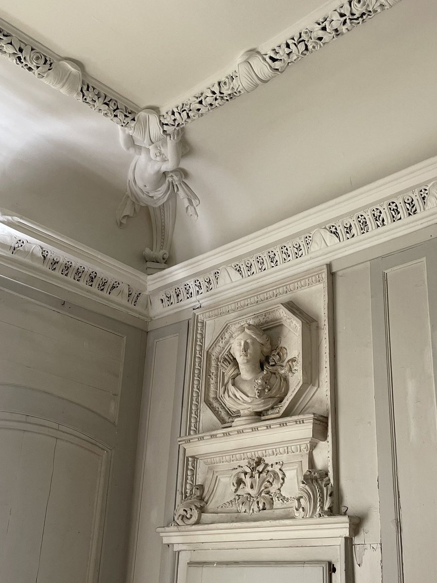 SPPEF's tweet photo. Au-delà de son papier peint, le château de #Varces mérite une protection complète au titre des monuments historiques (qui lui a semble-t-il été refusée en 2003 🙃) @RimaAbdulMalak, @prefetrhone, @CDIsere, allez-vous réparer cette bévue (chacun a été averti par nos soins) ? https://t.co/nL8oYfTFp6