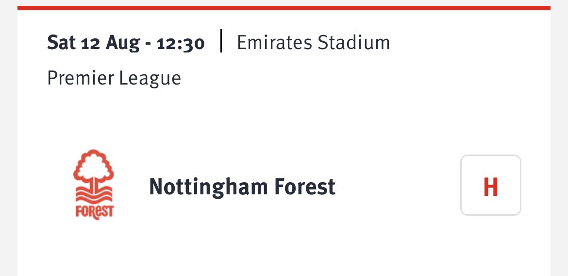 Arsenal Fixture News tweet media