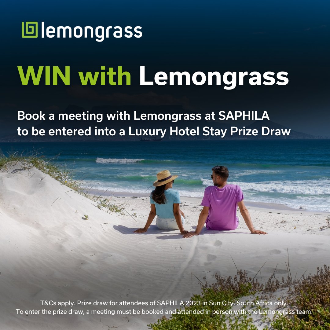 LemongrassCloud's tweet photo. Book a meeting with our SAP on Cloud experts at SAPHILA 2023 to be in with the chance of winning a luxury stay at a Red Carnation Hotel in South Africa. Find out more > https://t.co/97bnCrqhqU
T&Cs apply - see link for details.
#SAPHILA2023 #SAPonCloud https://t.co/lm8lteKZ6y
