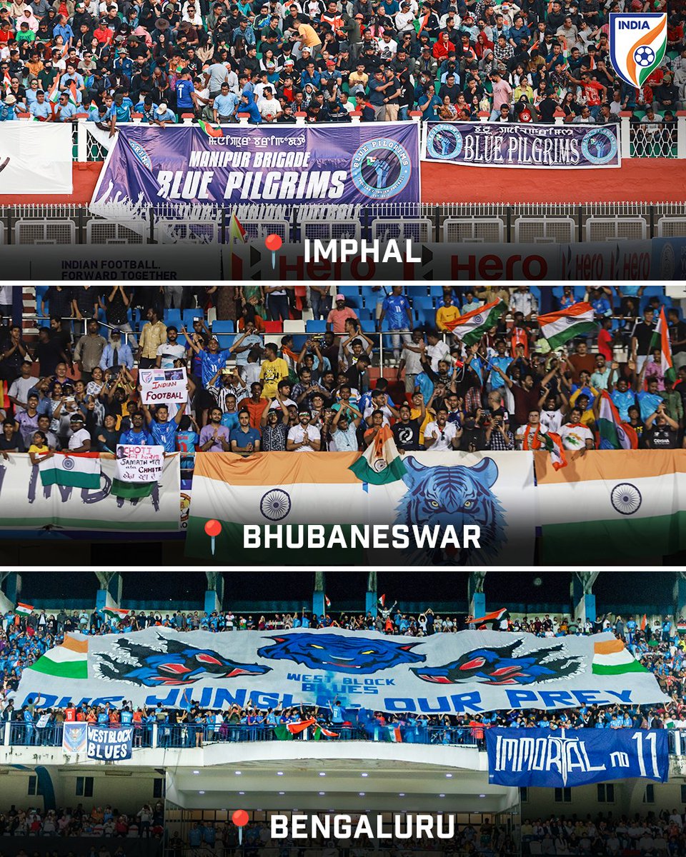 One team. Billion hearts. ♾️ love. 🇮🇳

📸 : @IndianFootball

#IndianFootball #BlueTigers #BackTheBlue #HeroTriNation #HeroIntercontinentalCup #SAFFChampionship2023