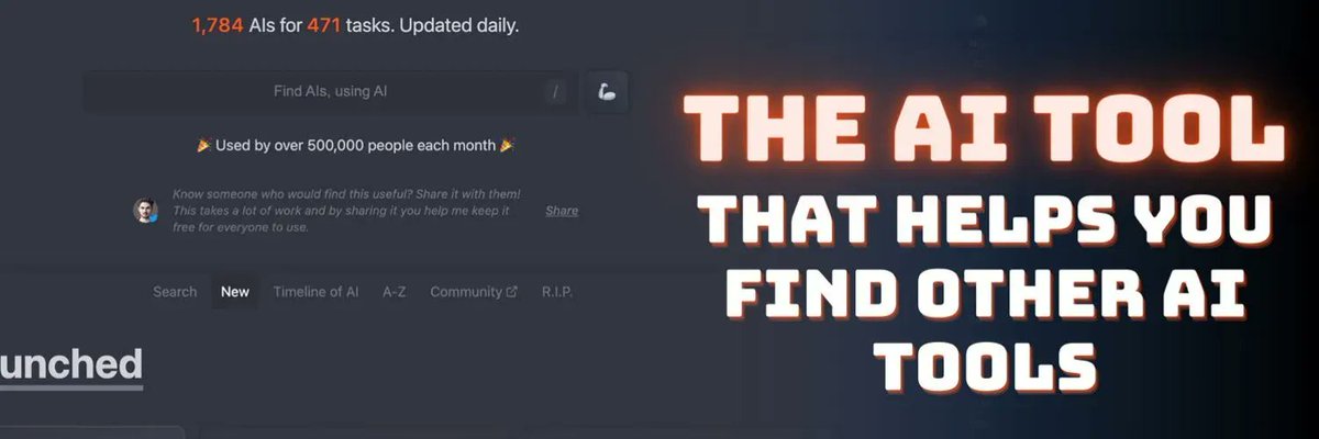 datajournalism's tweet image. #Datagadget of the week: Still not sure which AI is best for you? Well, There’s an #AI for that, is one of the biggest aggregators, to make sure you don’t miss a thing. Created by @imakecoolsites. buff.ly/3ioUsl2 #datajournalism