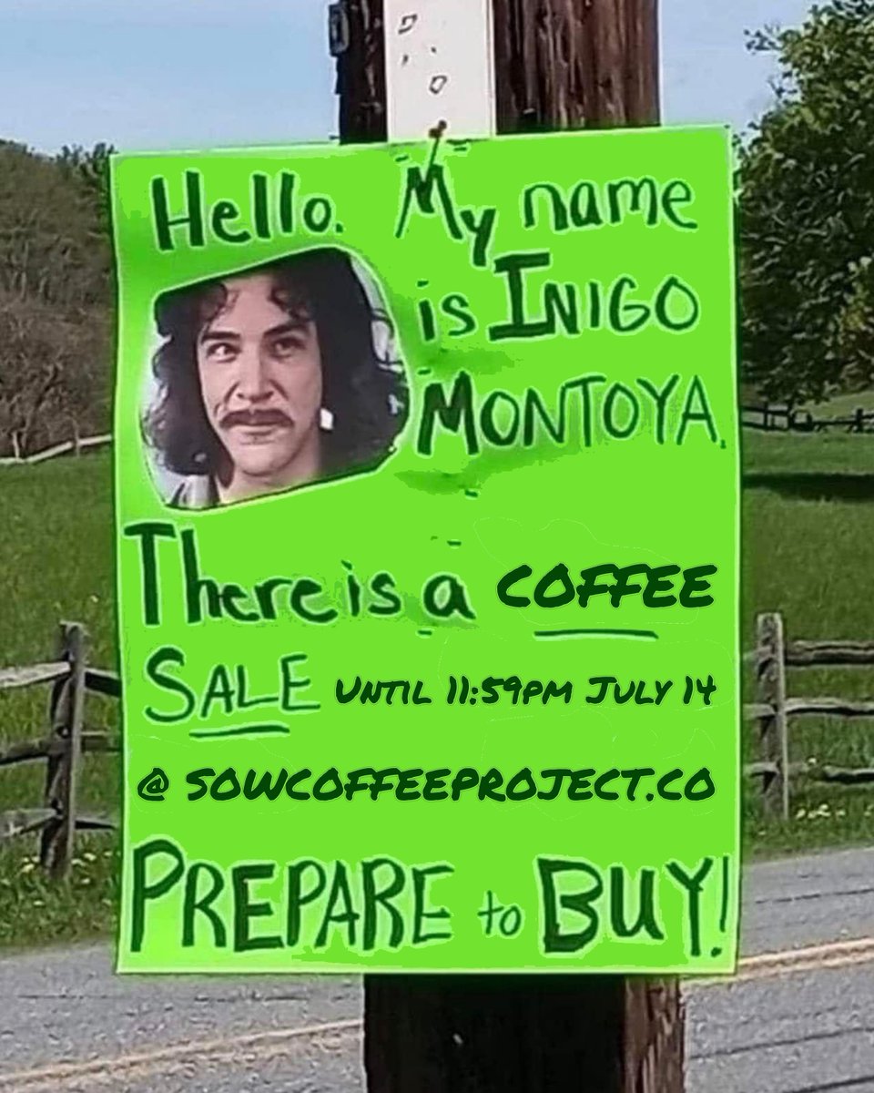 Life is less painful with coffee—and playful pop culture references.