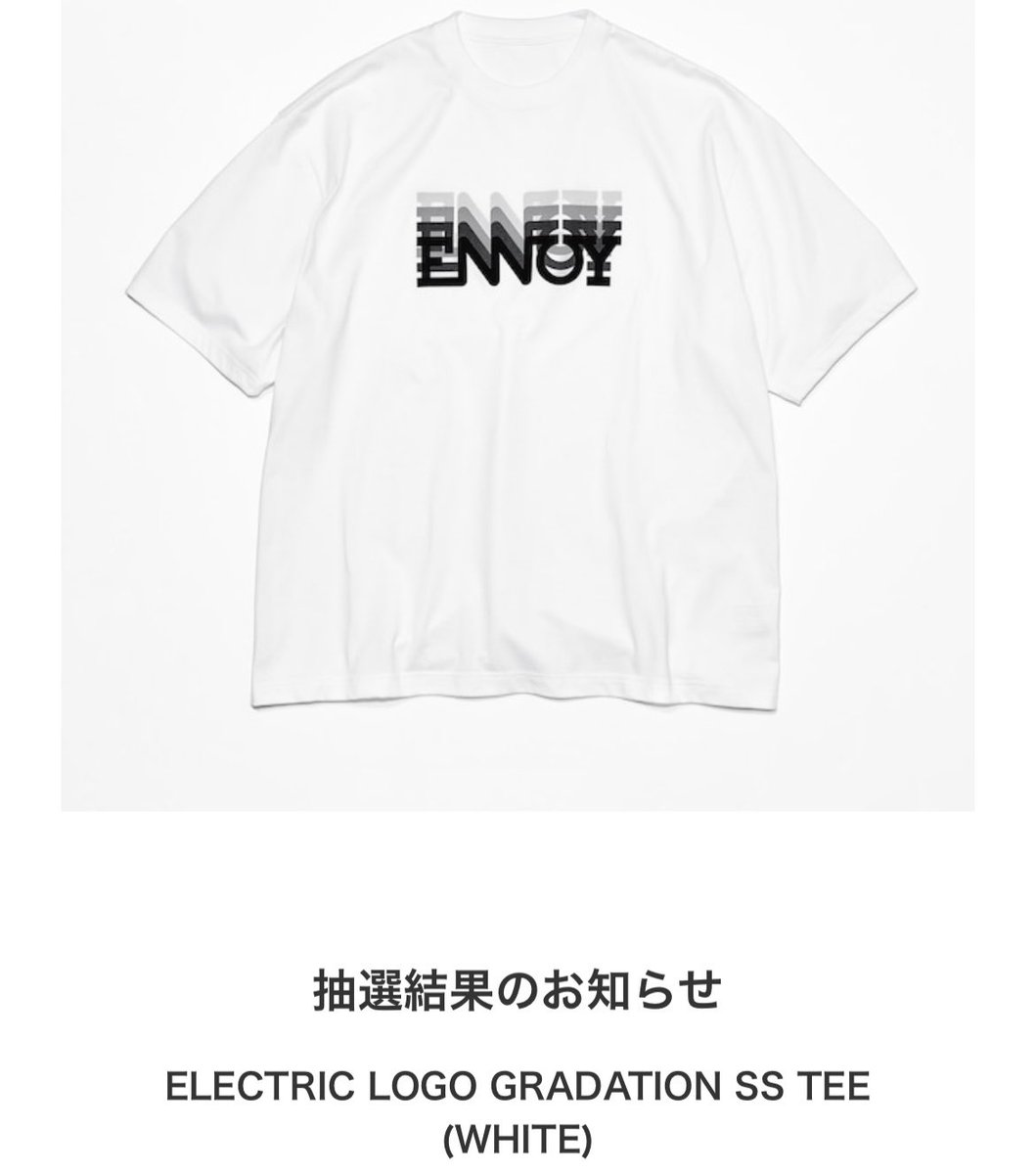 ennoy ELECTRIC LOGO GRADATION SS TEE