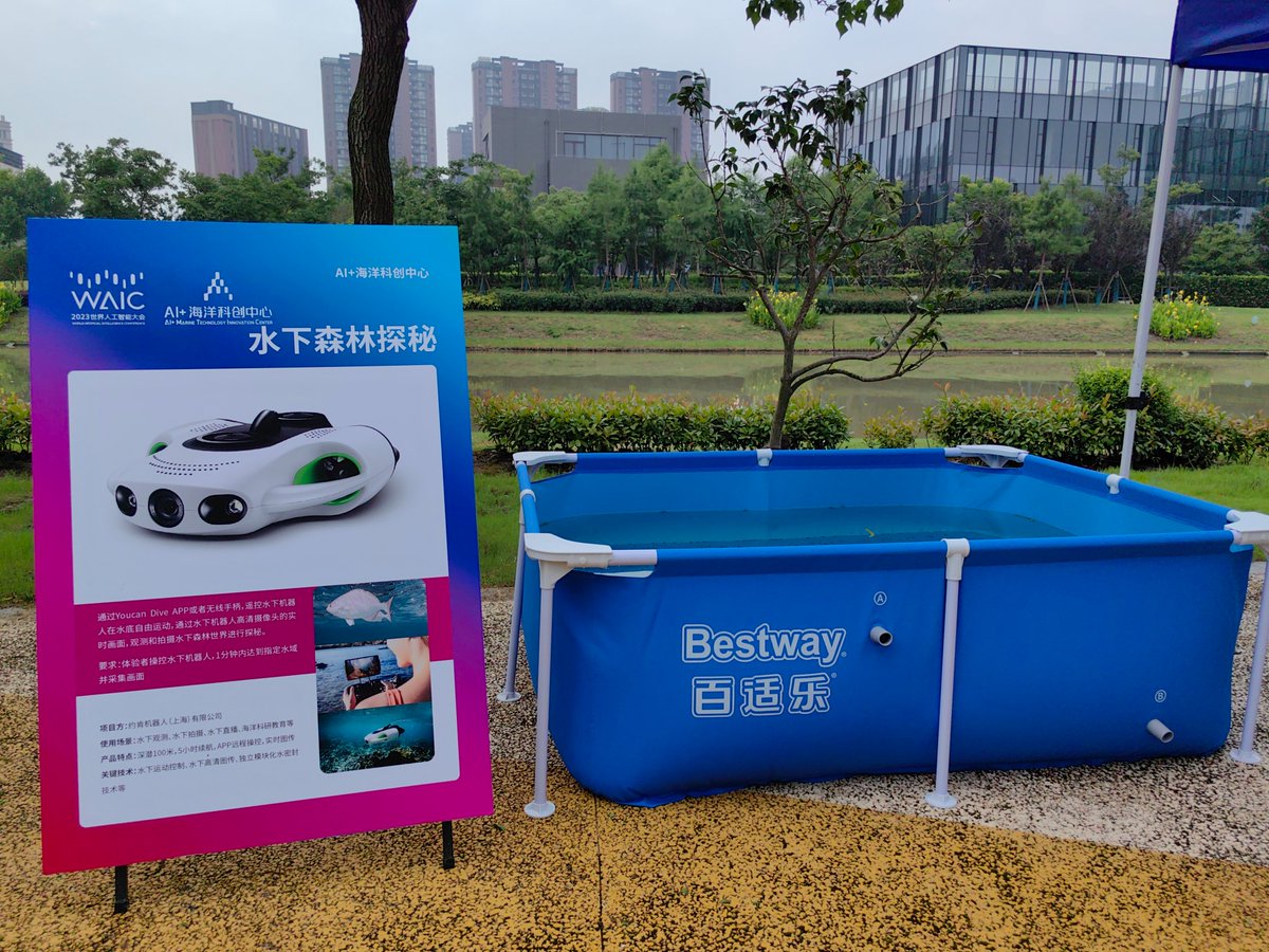 YoucanRobotics's tweet photo. On July 6,WAIC2023 kicked off in Shanghai.
Underwater drone #BWSpacePro is not only the best tool for divers and anglers to explore the underwater world, but also for children to learn about science. 
🔗https://t.co/Ze87x28UqP
#Youcanrobot #drone #underwaterdrone #underwater #4K https://t.co/wOZ1sAh3vc