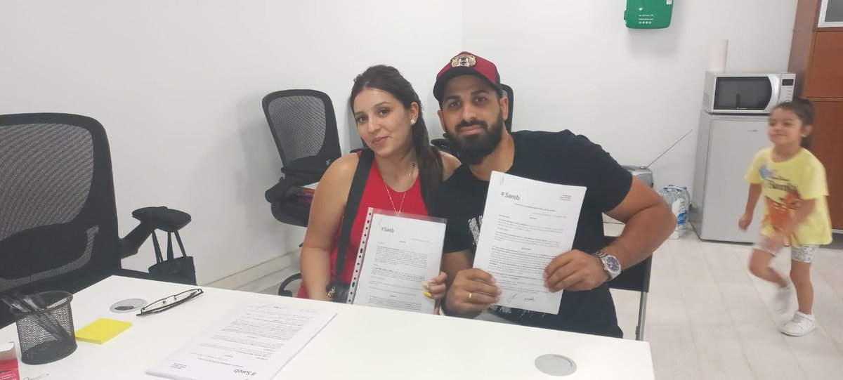 Estamos de enhorabuena, el compañero Diego y su familia firmaron ayer su renovación de alquiler con  <a href="/sareb/">Sareb</a>,7÷3 años, #SiSePuede🤘