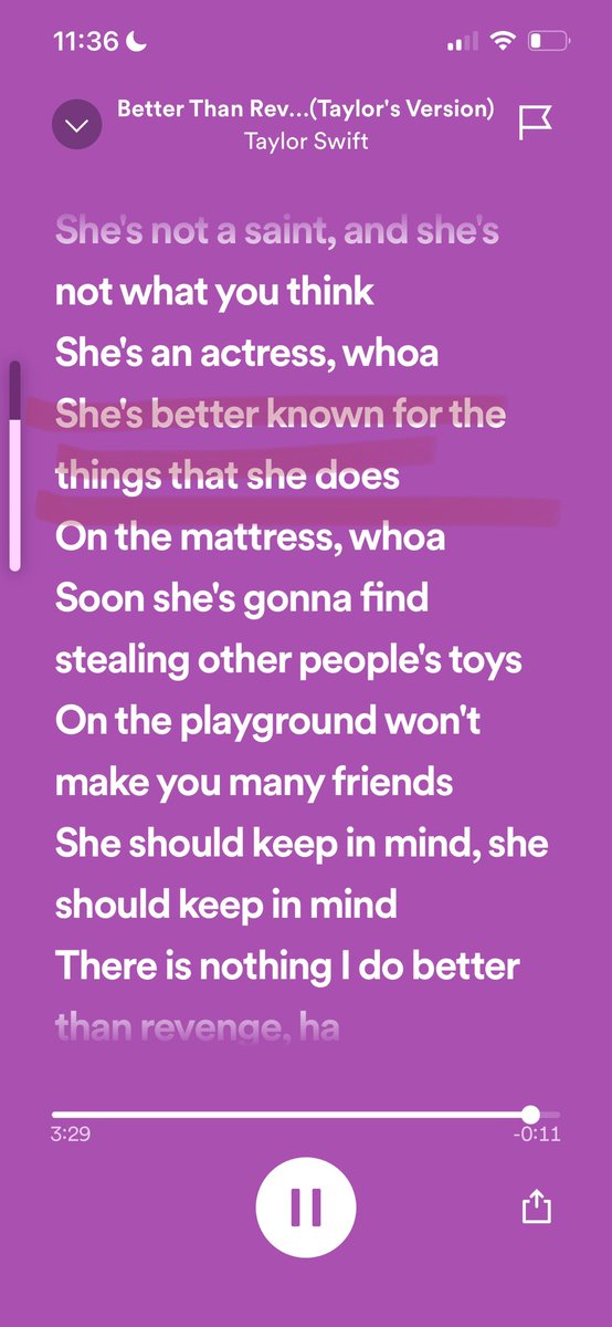 andreaglupe's tweet photo. i find it hilarious that spotify hasn’t changed it too the new lyrics… #SpeakNowTaylorsVersion https://t.co/DSb9YYXhFk