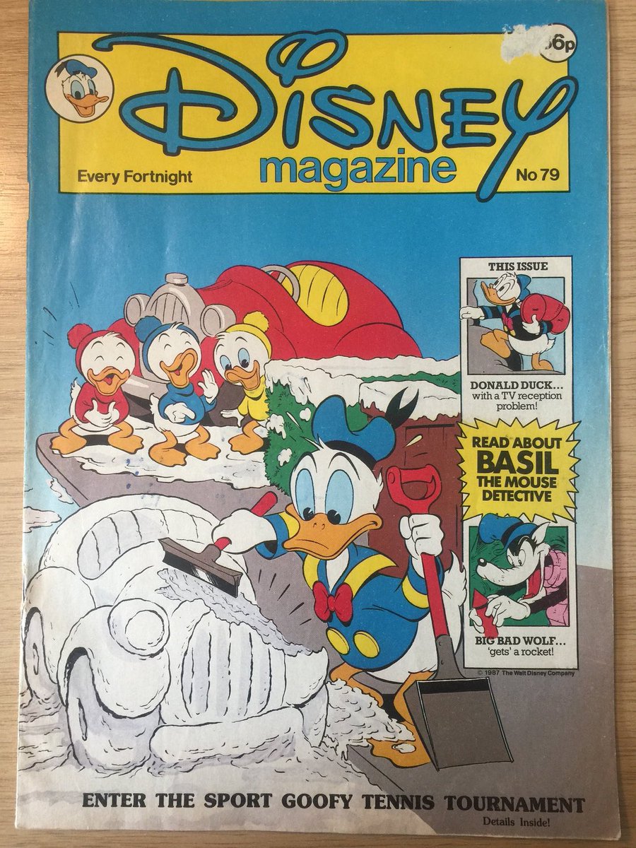 WatsonsVintage's tweet photo. A fun 1987 birth year gift for a #Disney Fan https://t.co/xlTZUd1QSF #Vintage #DisneyMagazine #DonaldDuck #BasilTheMouseDetective #DonaldDuck #BigBadWolf #WaltDisney #Collectable #ComicStripStories #RetroGift https://t.co/4RSCCxBAPs