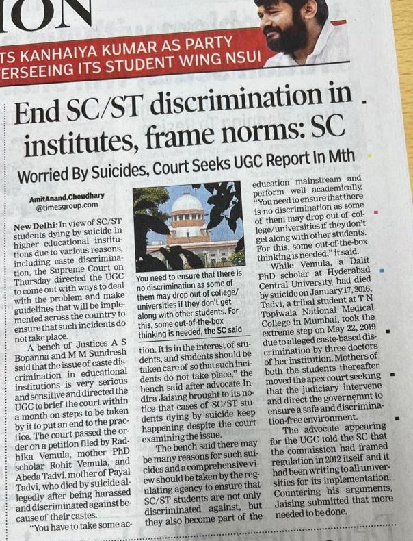 dalitlitfest19's tweet photo. More and more needs to be done. #nocastediscriminationinhighereduation https://t.co/EwYE7x2iLZ