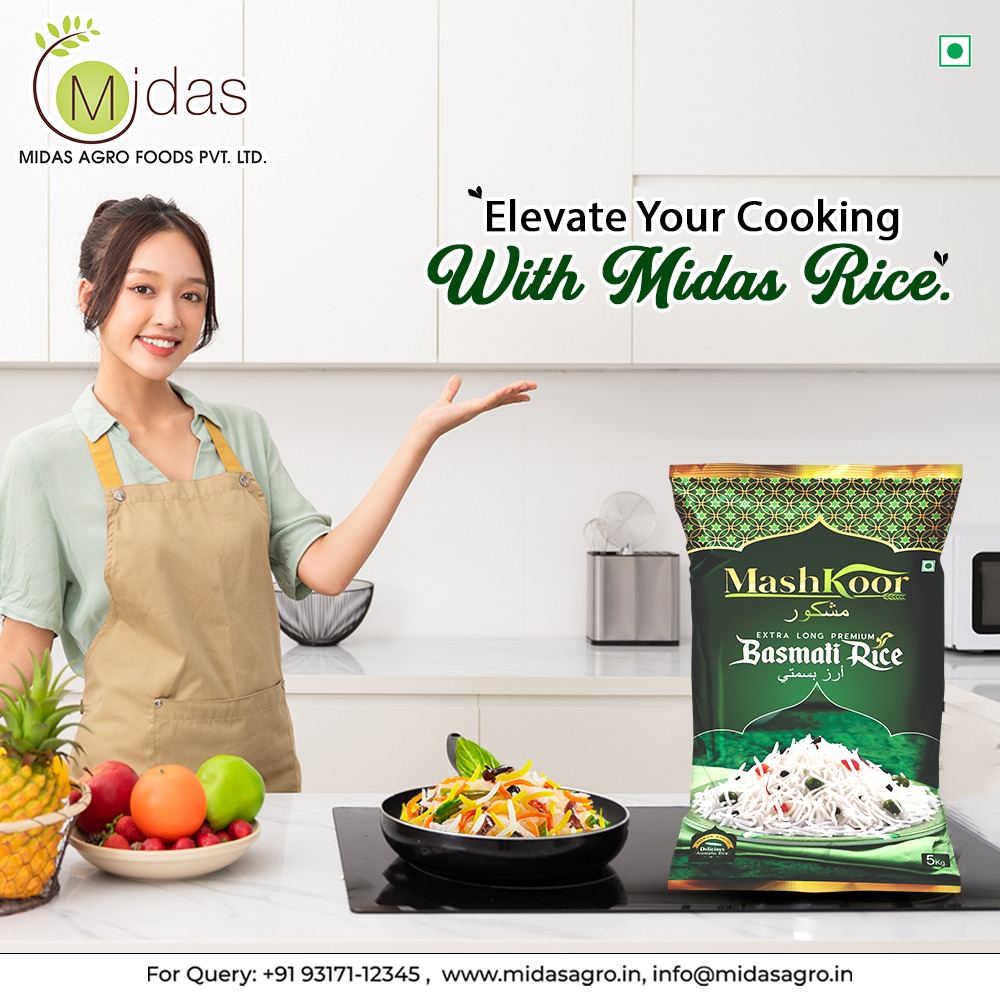 Elevate Your Cooking Experience: Unleash Culinary Excellence with Midas Agro Rice!
.
.
.
#goldenrice #culinarybliss #tastetheperfection #midasagrorice #savorlife #kitchendelights #flavorfulmoments #riceperfection #recipe #basmatirice #longgrain #midasagro 
midasagro.in