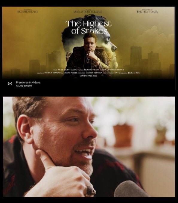 JUST IN: <a href="/THoSdocumentary/">The Highest of Stakes Movie</a> Official Trailer will be premiered in 4 days!

There are whispers the Documentary is close to release! 🤷‍♀️

Who is excited? 🙋‍♀️

$HEX 👇

youtube.com/watch?v=KtfjEg…