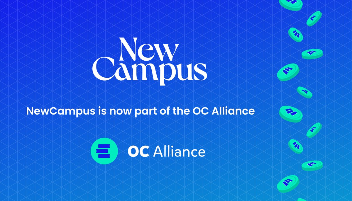 We are thrilled to announce <a href="/newcampushq/">NewCampus</a> will join us as the very first partner of OC Alliance! They are one of the leading providers of corporate training in Asia 🎓 Our collaboration will drive the adoption of EDU and build a decentralized learning platform for professionals.💼