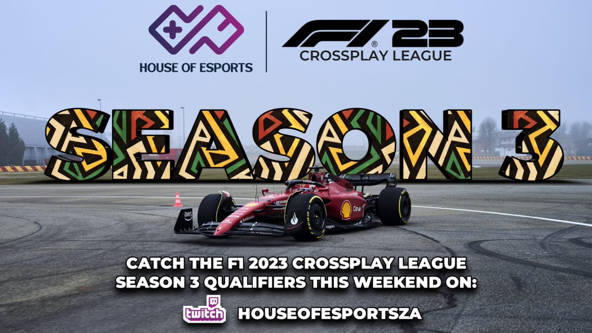 HouseofEsports4's tweet photo. F123 is Here. Come join usbfor the qualifying rounds.
#F123 #esportsza #simracingza #gamingza #HOEF1 #league https://t.co/ATfs32Ey0S