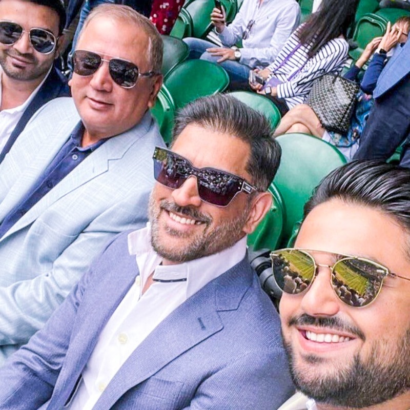 Happy Birthday to a true legend and #Wimbledon fan, MS Dhoni 🇮🇳