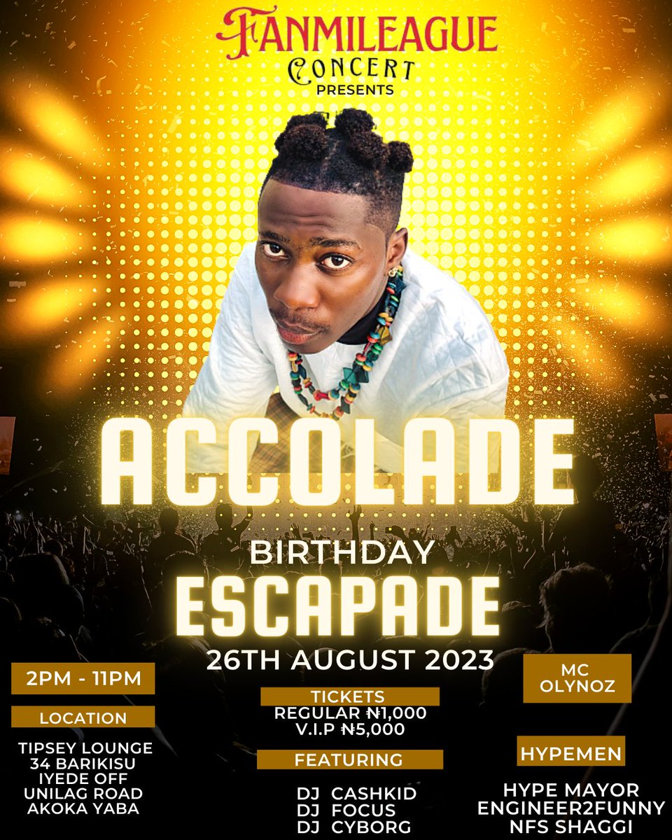 Musiqbanq's tweet photo. We're back with activities for the year!!! Come hang out and party with ACCOLADE who happens to be one of our beneficiaries in the month of August 2023!! It promises to be a fun night out!! https://t.co/YSMnPEARhD