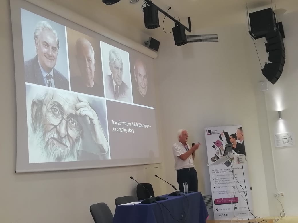 Another very interesting keynote from <a href="/dwildemeersch/">danny wildemeersch</a> on 'The power of Imagination - Reconsidering Emanzipation in Adult Ed' - and climate change <a href="/TEAE_ESREA/">Transformative and Emancipatory Adult Education</a> conference today! #transformativelearning #transformation #emancipation @ESREASOCIETY