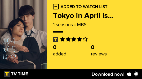yuchanslay's tweet photo. I've just started following Tokyo in April is... https://t.co/Z5IEu7KPMS #tvtime https://t.co/cI501LJkJ8
