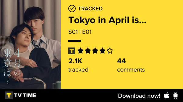 yuchanslay's tweet photo. I've just watched episode S01 | E01 of Tokyo in April is...! https://t.co/dD5WUU5E6I #tvtime https://t.co/O83jyS6wmJ