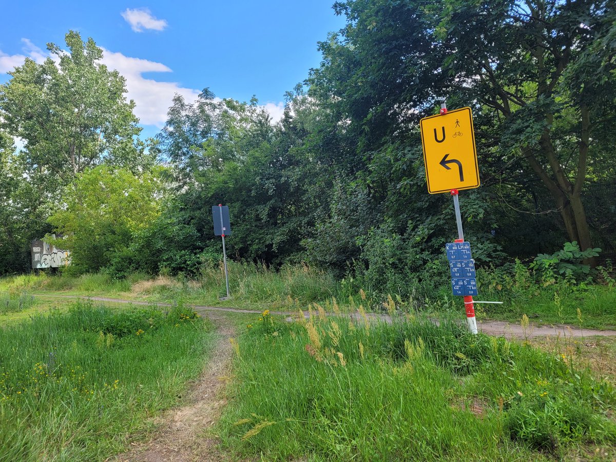 dynamo1955's tweet image. Reicht mir...trampeln mit eigener Kraft. 
und sehe hier..Radwegumleitung durch die Wallachei 🤣, mit E Bike fährst ins Gebüsch...#Pfeife