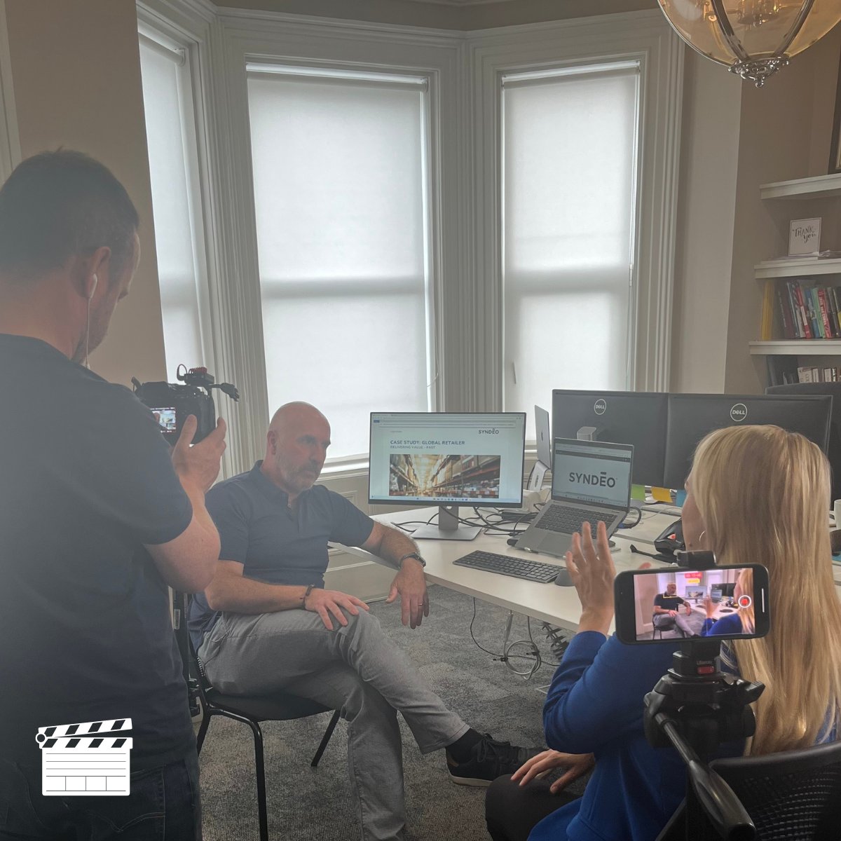 Syndeo.CX (@syndeocx) on Twitter photo Lights, Camera, Action!
Great to have <a href="/EmmaVardyTV/">Emma Vardy</a>, BBC News Ireland Correspondent visit Syndeo HQ this week.
More to be revealed on her visit soon.
Happy Friday!
#conversationalai #ai #llms #chatgpt #cx #bbcnews Lights, Camera, Action!
Great to have <a href="/EmmaVardyTV/">Emma Vardy</a>, BBC News Ireland Correspondent visit Syndeo HQ this week.
More to be revealed on her visit soon.
Happy Friday!
#conversationalai #ai #llms #chatgpt #cx #bbcnews