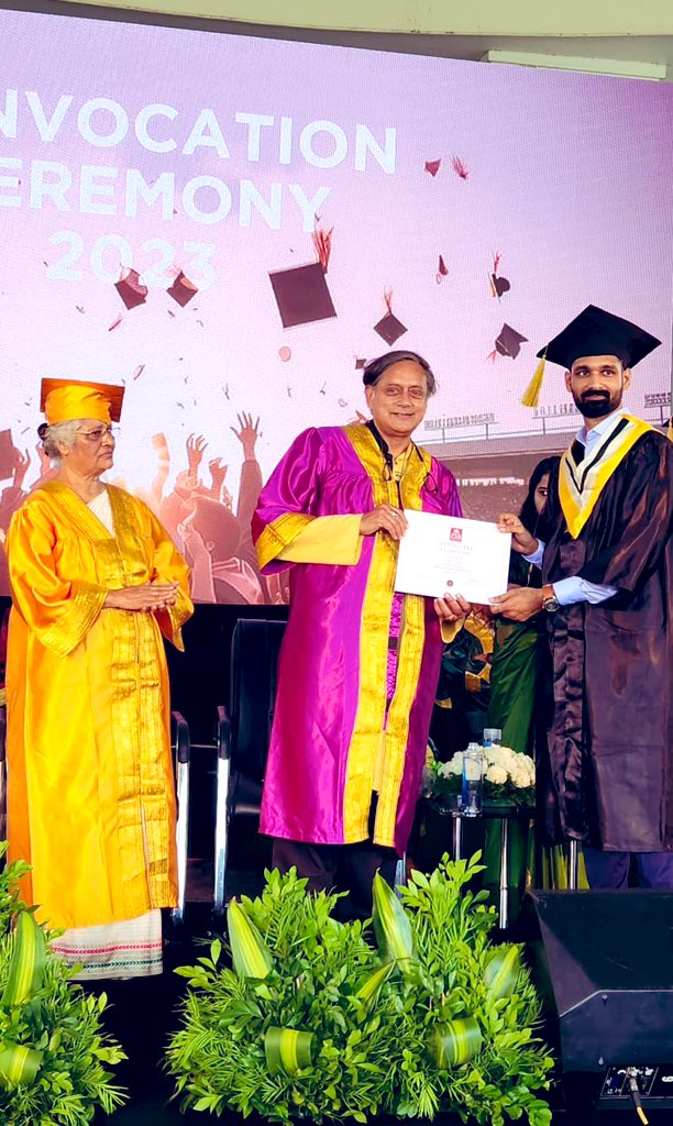 ShashiTharoor's tweet photo. @providencece There’s no better way to give back to society than by helping shape future generations through education! My thanks to the Mathew family for their service through @providencece. https://t.co/Dz7vRzpaHZ