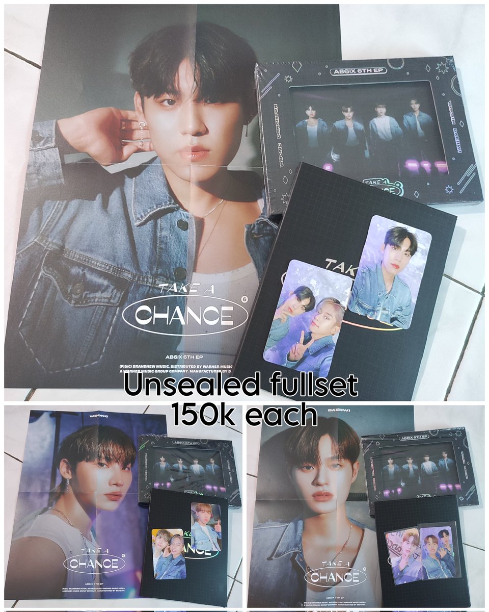 Daninew_'s tweet photo. Help RT

WTS AB6IX collections
Harga sudah include packing n adm shopee. Yg minat boleh dm atau komen yaa.. :)

*negotiable

#AB6IX #전웅 #김동현 #박우진 #이대휘 https://t.co/xoB1z86Bxj