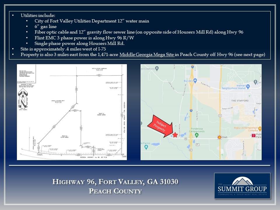 Fosterderek's tweet photo. ⭐️⭐️⭐️NEW LISTING⭐️⭐️⭐️

27 acre 🏜️Development Site🏗️
 Less than a half mile from I-75 and 3 miles from the new Middle Georgia Mega Site in Peach County. 

🏢THE SUMMIT GROUP 
👨‍💼DerekFoster
📞(478)750-7507
📱(478)997-1024
📧 dfoster@tsgmacon.com
🌐 https://t.co/LC75EG92AJ https://t.co/nk892KMTXJ