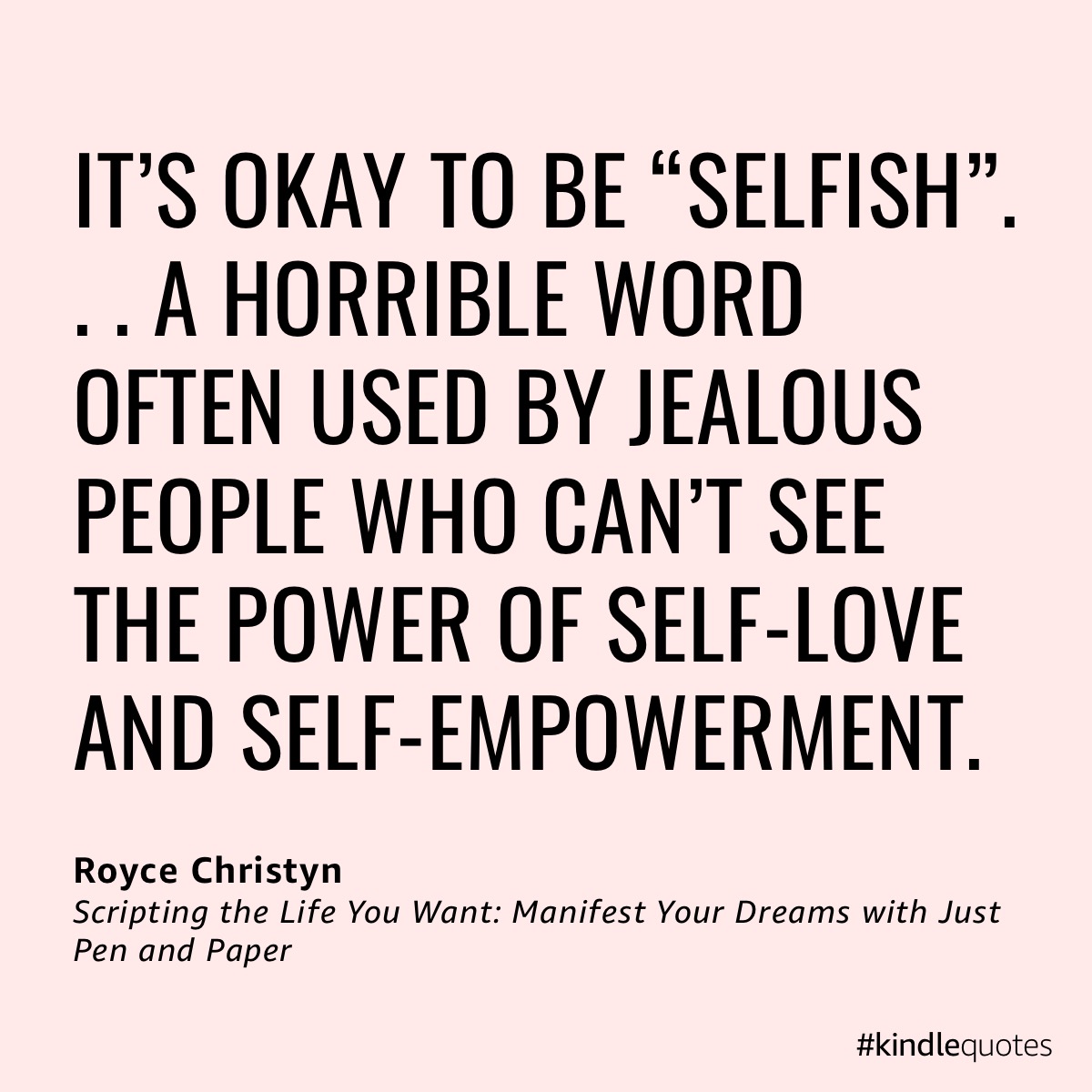 Self love isn’t selfish 💕