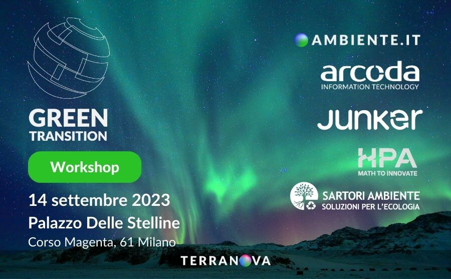 Torna il Green Transition, evento su #sostenibilità, investimenti e #innovazione di <a href="/Terranova_sw/">Terranova</a>. L'evento si terrà il 14 settembre a Milano e vedrà la nostra partecipazione e quella degli altri partner HPA, <a href="/ArcodaSrl/">Arcoda srl</a>, <a href="/SartoriAmbiente/">SARTORI AMBIENTE</a>
Registrati qui: ecs.page.link/rkuPX
