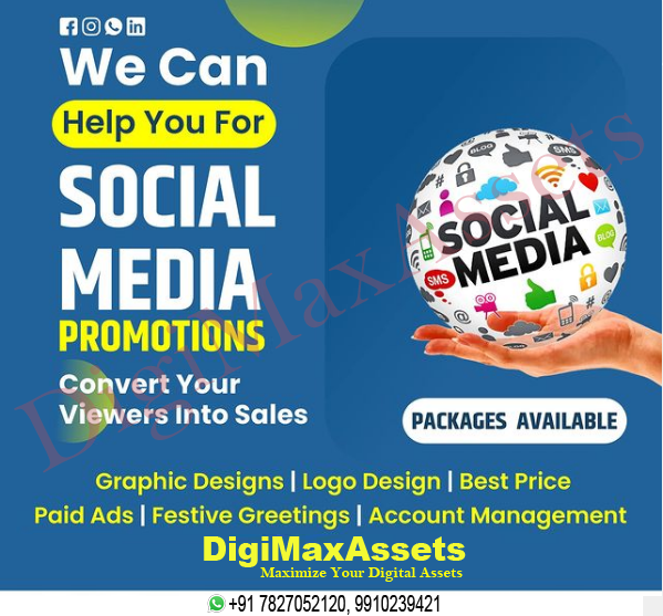 DigiMaxAssets's tweet photo. 😍Social Media Marketing 
🔰Now get Social Media Marketing for your business at affordable prices
Why #socialmediamarketing  from #DigiMaxAssets?
20+Posts and Reels per month
Facebook Handling
Instagram Handling
Google Business Profile
LinkedIn Handling
Paid Ad Campaigns, etc. https://t.co/e10IgFlE5X