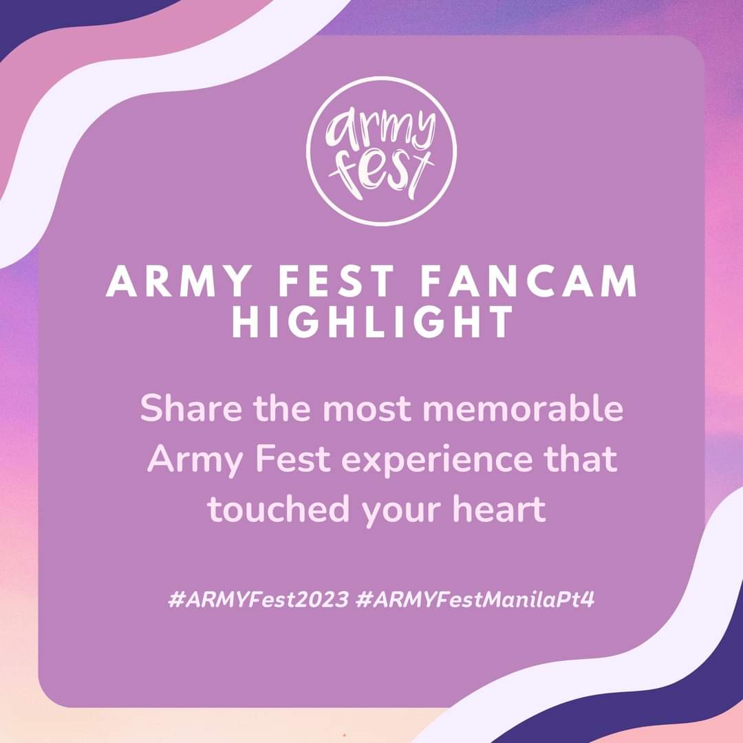 BTSARMYFest's tweet photo. Remember that magical moment in 2018 when we sang along with the boys, tears in our eyes, waving our purple lights during the 2!3! fan project? We, PH PEARLS, were proud to be part of the breathtaking purple ocean, see you on the next armyfest!! https://t.co/ibPTvg8EmP