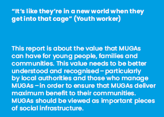 📢NEW REPORT: The Difference a MUGA can make Too often undervalued & under-considered, our report shows how MUGAs (aka cages) can be significant social infrastructure, especially for young people. Full report & summary: hackneyquest.org.uk/blog/the-diffe… Short thread on key bits… [1/10]
