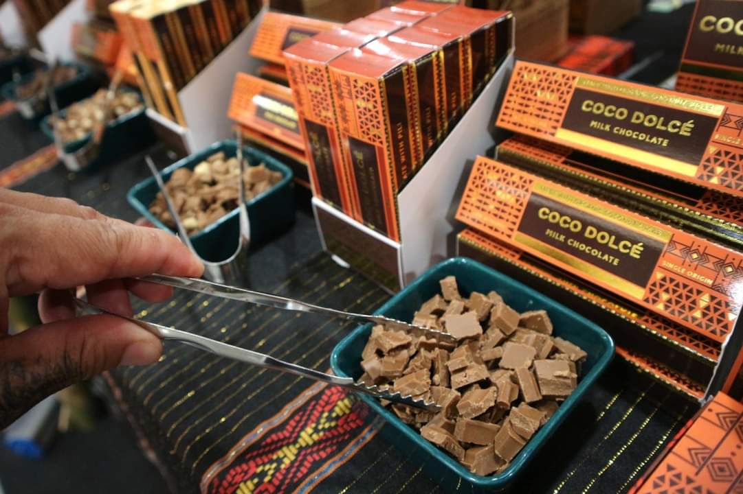 From the Chocolate Capital of the Philippines: Davao

-

Products of Dabawenyo cacao farmers are showcased at the Abreeza Ayala Mall in Davao City on Friday (July 7, 2023), in celebration of World Chocolate Day.

The three-day event features a chocolate trade exhibit that aims to