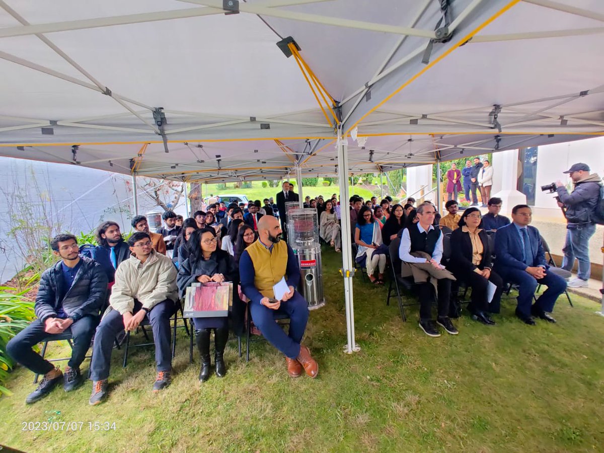 A welcome event was organised at <a href="/HCICanberra/">India in Australia</a> for about 75 Future Research Talent scholars from India, currently being hosted by Australian National University, Canberra. Driven by their passion for research, these young bright minds represent India's top institutes.