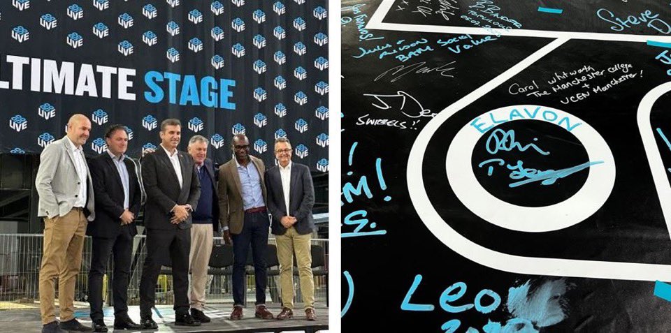 Great topping out celebration and milestone at <a href="/oakviewgroup/">OVG</a>  <a href="/TheCoopLive/">Co-op Live</a>. Had the privilege of signing the final acoustic roof cassette that was lifted into place to top out and become part of the permanent structure. <a href="/ElavonEurope/">Elavon Europe</a>