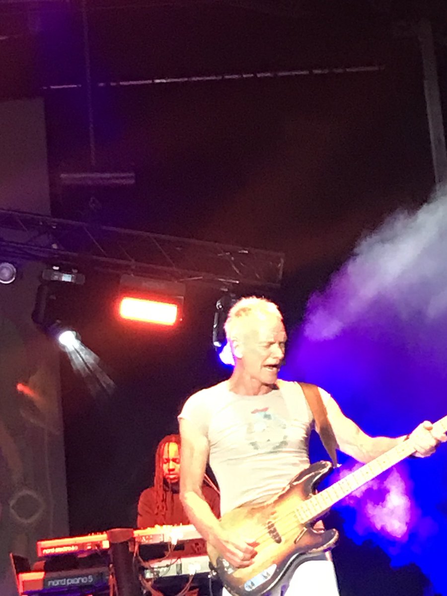 He’s definitely still got it! ⁦@OfficialSting⁩ #GreatConcert @GreatVenue ⁦@ThePieceHall⁩ ⁦@NickyChanThomDL⁩ 🎸🎤🫶🏻