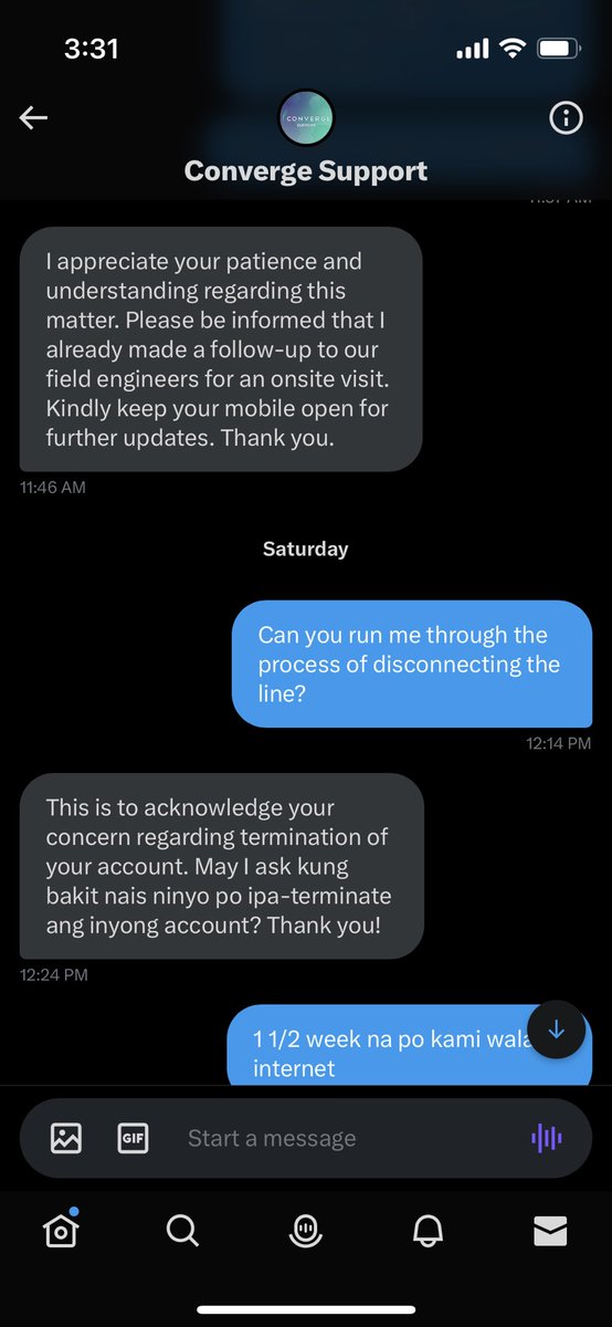 julius_salando's tweet photo. @Converge_CSU @ExperienceCNVRG No internet since June 21. Sabi may pupuntang personnel para tingnan, wala naman. https://t.co/SpUJbxXBpG