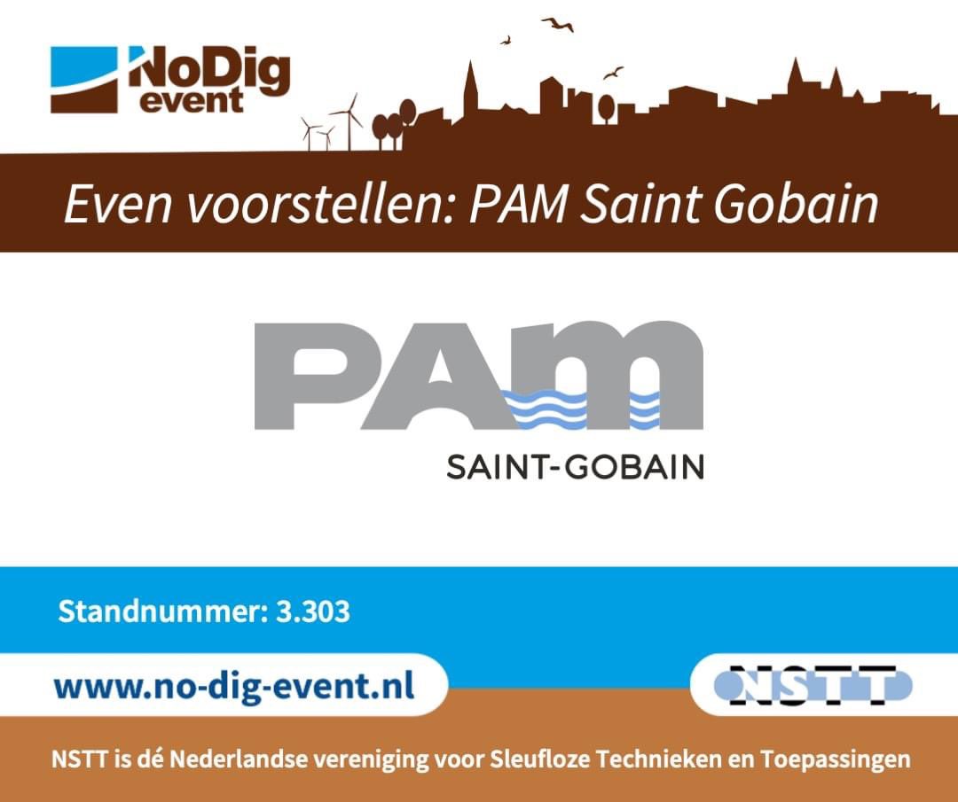 NoDigEvent's tweet image. Vandaag stellen we u graag onze volgende deelnemer voor: @PAM_NGY_NL  

Met Saint-Gobain PAM aan boord zijn we verzekerd van nog meer expertise en innovatieve oplossingen. We kunnen niet wachten om u te laten kennismaken met Saint-Gobain PAM mogelijkheden te ontdekken.