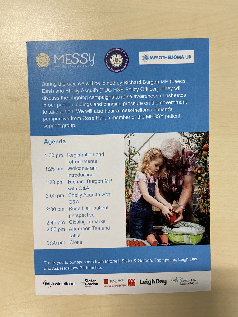Oliver Collett (@imolivercollett) on Twitter photo Today is #ActionMesotheliomaDay2023 where the #mesothelioma community around the country comes together to raise awareness about this #asbestos related disease. Really looking forward to the <a href="/MesoYorkshire/">MESSY</a> <a href="/yorkshireSARAG/">Yorkshire and Humber Asbestos Support Group SARAG</a> <a href="/Mesouk/">Mesothelioma UK</a> event in #Leeds this afternoon. <a href="/PIandMedNeg/">Irwin Mitchell Personal Injury & Med Neg</a> Today is #ActionMesotheliomaDay2023 where the #mesothelioma community around the country comes together to raise awareness about this #asbestos related disease. Really looking forward to the <a href="/MesoYorkshire/">MESSY</a> <a href="/yorkshireSARAG/">Yorkshire and Humber Asbestos Support Group SARAG</a> <a href="/Mesouk/">Mesothelioma UK</a> event in #Leeds this afternoon. <a href="/PIandMedNeg/">Irwin Mitchell Personal Injury & Med Neg</a>