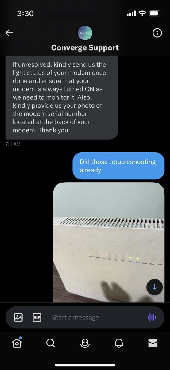 julius_salando's tweet photo. @Converge_CSU @ExperienceCNVRG Walang internet since June 21. Nakakailang ilang follow-up na ako, wala naman kayo ginagawa. https://t.co/mLnuo4n964
