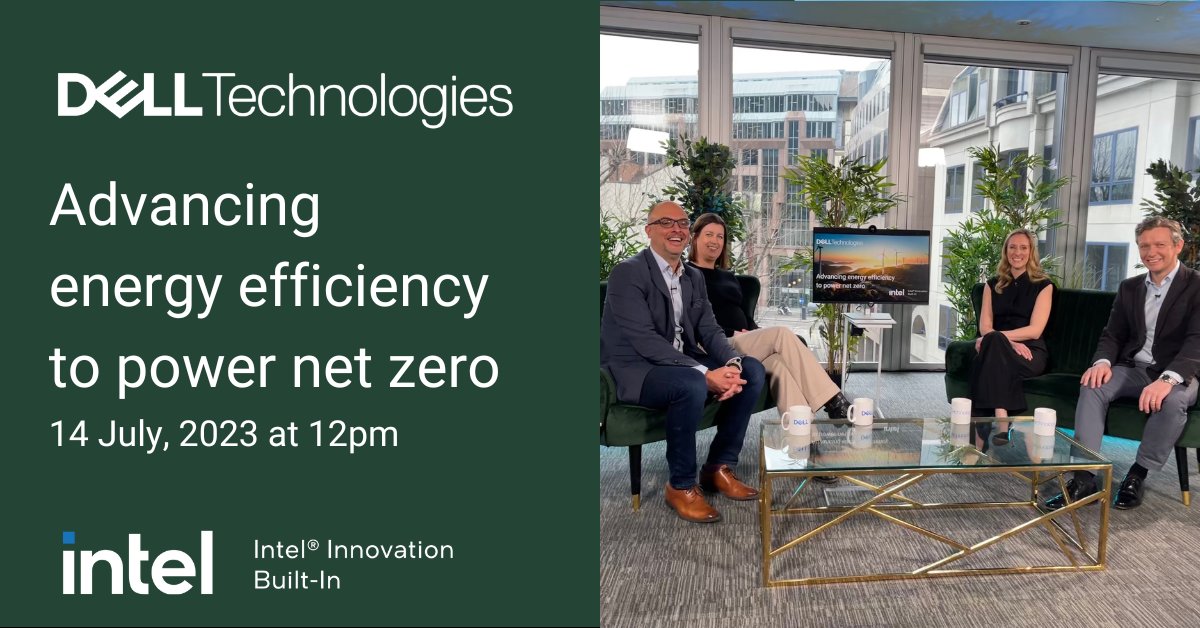 During our online event “Advancing energy efficiency to power net zero” on 14 July, you‘ll learn how we enabled NatWest Group to reduce their carbon footprint during a 2-year transformation project. Register now: dell.to/42TcHA8 #advancingenergyefficiency #Intel