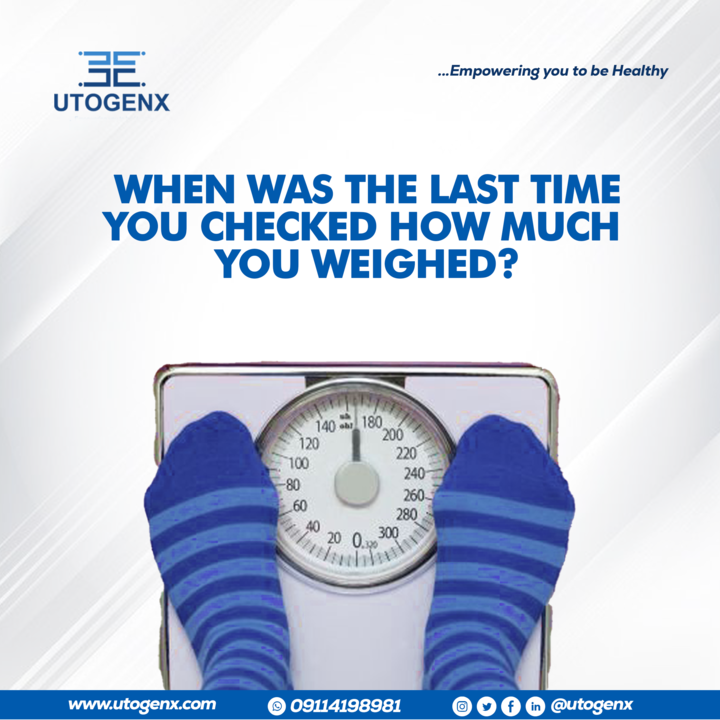 utogenx's tweet photo. Have you checked your weight recently? When was the last time?
Did you know that a change in weight can be an indicator of an underlying health condition?
Drop your answers in the comments.
#nigerianbrand #utogenx #startupfairy #artificialintelligence #hospitals #nigerianvendors https://t.co/DzgAKdEhTv