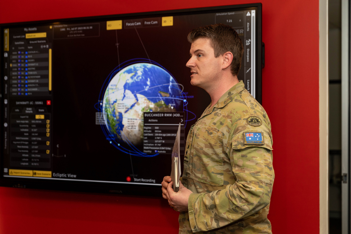 Our top priority is building and sustaining a trained Defence space workforce with defined career pathways. <a href="/CDF_Aust/">Admiral David Johnston</a> met with our team to discuss how we generate #spacepower for a competitive edge #YourADF