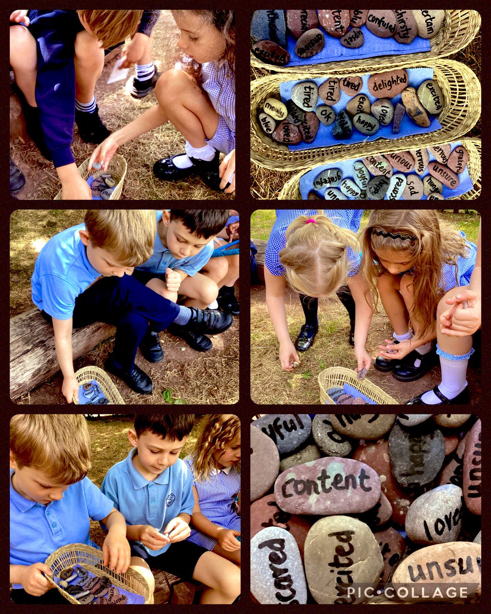 ClythaPrimary's tweet photo. Understanding our thoughts, feelings and actions. A truly mindful session in our Forest School yesterday: being in the present, choosing, reflecting, noticing. Feelings pebbles, cloud-watching, a sensory walk, time to be in the moment #Neuroplasticity #FancyLanguage ❤️@EAS_Equity https://t.co/mrfevhP3Rx