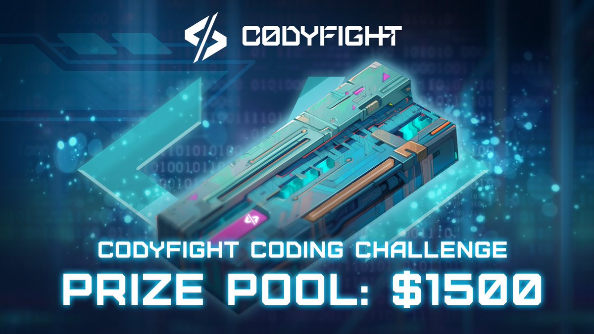 codyfight's tweet image. Codyfight Coding Challenge: $1500 prize pool

1. Write a game client using .net, go, or python languages.

2. Share code on GitHub with setup instructions.

3. Deploy your bot, play 1000 matches with 35%+ winning rate.

Let the coding battle begin! 🧑‍💻
codyfight.com/api-doc/