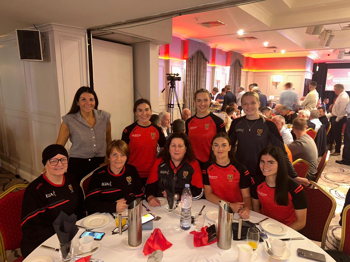 Our Down LGFA Executive members and Senior Ladies Players supporting this mornings Tailteann Cup Final Big Breakfast for @OfficialDownGAA Senior Men ❤️🖤. 

Good Luck to The Senior Men on the 15th July

#AnDunAbu