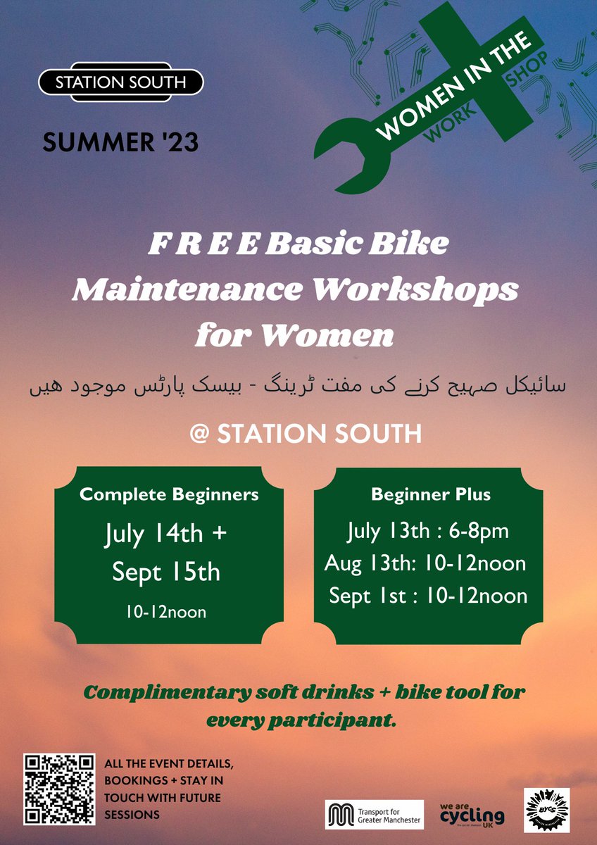 bikestation (@bikestationmcr) on Twitter photo #womenintheworkshop is BACK @stationsouth this summer! Check out our two types of events and find a date + time that suits you 🚴First 2 sessions are next week, brews + goodies included woop! bit.ly/46Gsndh. #bigbikerevival <a href="/WeAreCyclingUK/">Cycling UK</a> @GMCycleHiveMind <a href="/OfficialTfGM/">Bee Network</a> #womenintheworkshop is BACK @stationsouth this summer! Check out our two types of events and find a date + time that suits you 🚴First 2 sessions are next week, brews + goodies included woop! bit.ly/46Gsndh. #bigbikerevival <a href="/WeAreCyclingUK/">Cycling UK</a> @GMCycleHiveMind <a href="/OfficialTfGM/">Bee Network</a>