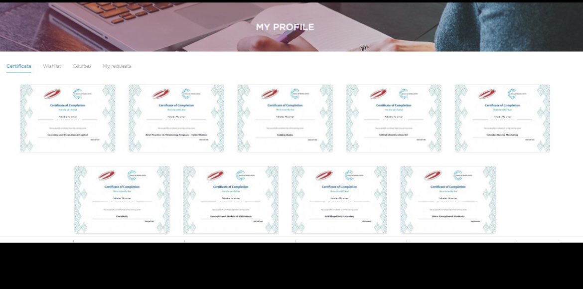 I have finally completed the 9 short-term online courses on gifted students. Yeah, what makes working as an educator so fulfilling in UAE is the support given by the government. They not only have the vision but also empower the people who will help them deliver it. #dubai #UAE